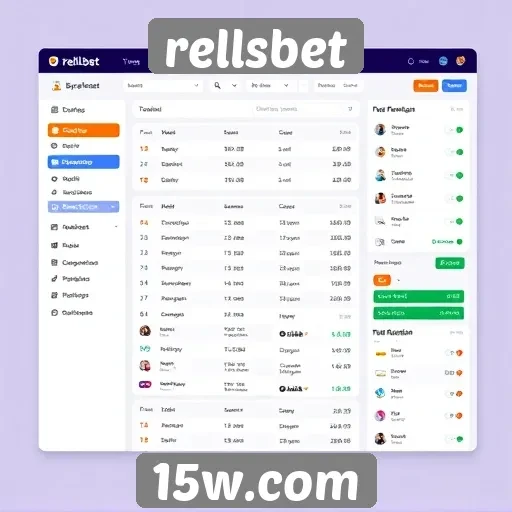 Interface do usuário no site rellsbet
